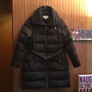 Michael Kors olive green winter puffer jacket!